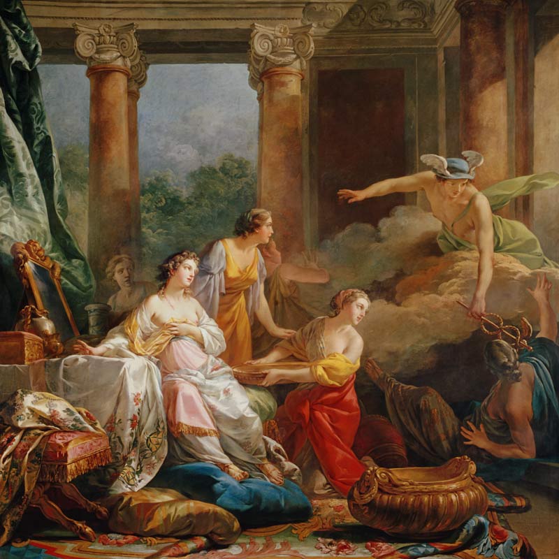 Mercury, Herse and Aglauros od Jean-Baptiste Pierre