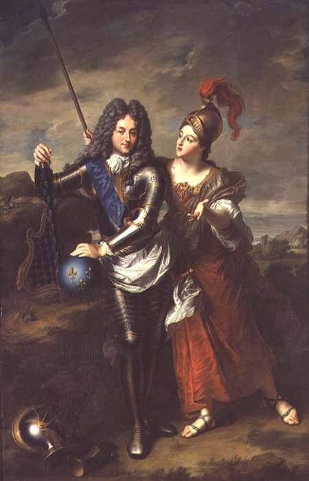Philippe II d'Orleans (1674-1723) the Regent of France and Madame de Parabere as Minerva od Jean Baptiste Santerre