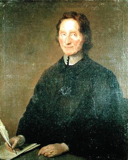 Portrait of Nicolas de Malebranche (1628-1715) early 19th century od Jean Baptiste Santerre