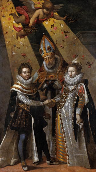 The Marriage of Louis XIII (1601-63) King of France and Navarre and Anne of Austria (1601-66) Infant od Jean Chalette