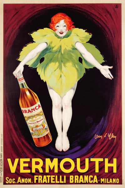 Poster advertising 'Fratelli Branca' vermouth od Jean D'Ylen