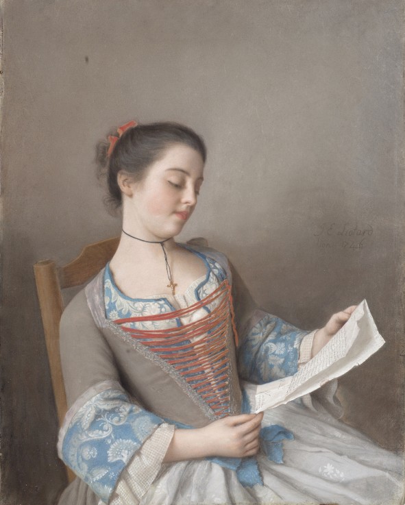A girl reading (La liseuse) od Jean-Étienne Liotard