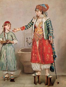 Turkish Woman with her Slave