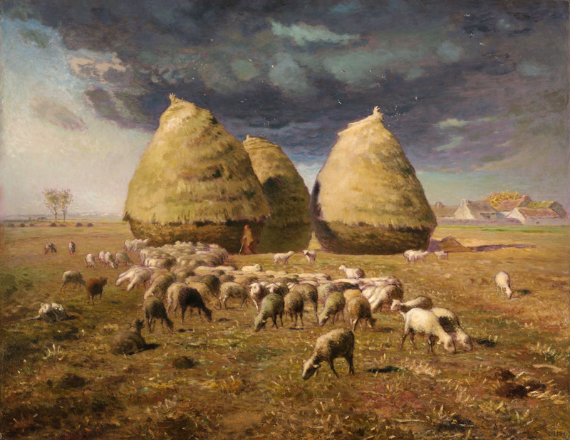 Autumn, the haystacks od Jean-François Millet