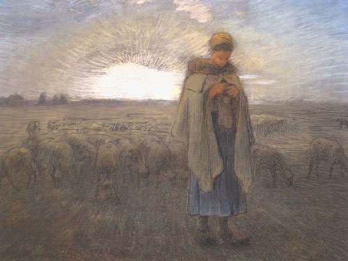 The shepherdess od Jean-François Millet