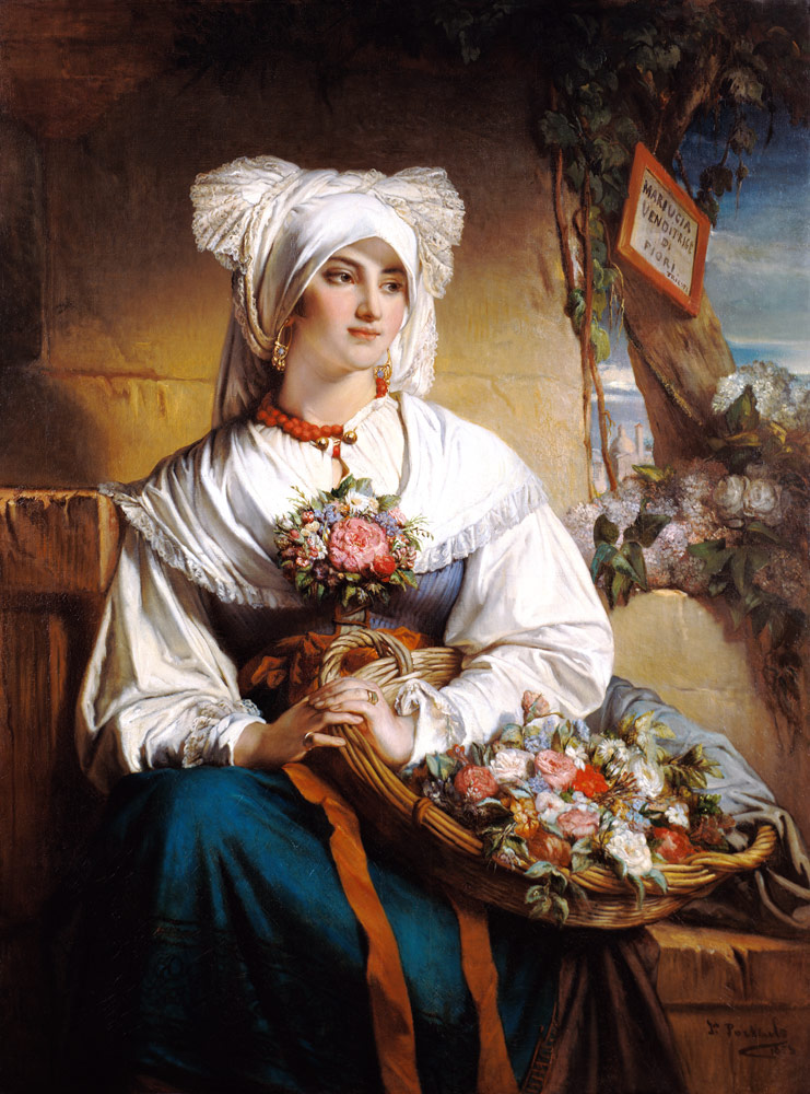 A Trieste Flowergirl od Jean Francois Portaels