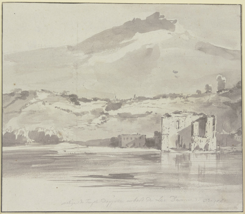 Vestiges du temple dApollon au bord du Lac dAuverne od Jean Jacques de Boissieu