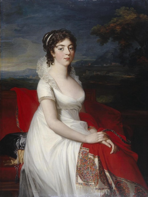 Portrait of Countess Obolenskaya od Jean Laurent Mosnier