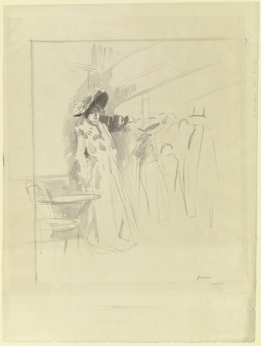 Femme au café od Jean Louis Forain