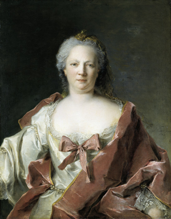 Portrait of Anna Elisabeth Leerse od Jean-Marc Nattier