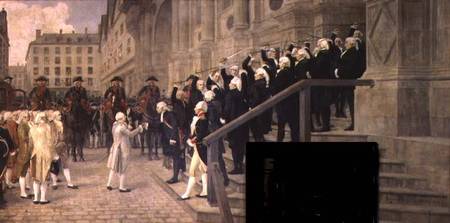 The Reception of Louis XVI at the Hotel de Ville by the Parisian Municipality in 1789 od Jean Paul Laurens