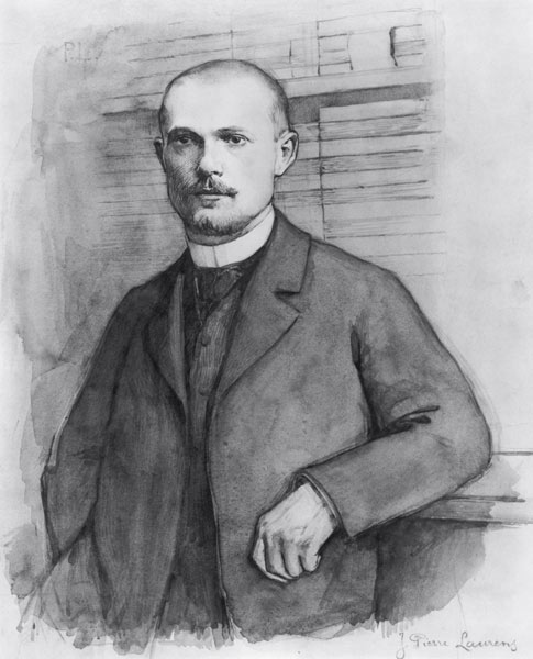 Portrait of Charles Peguy od Jean-Pierre Laurens