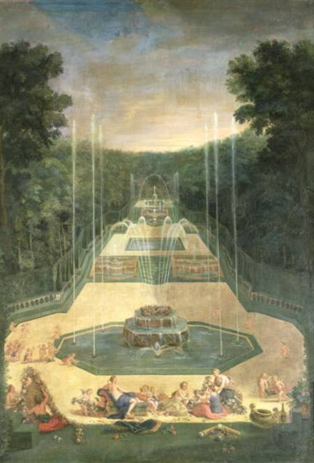 The Groves of Versailles. View of the Three Fountains with Venus and Cherubs Practising with Bows an od Jean the Younger Cotelle