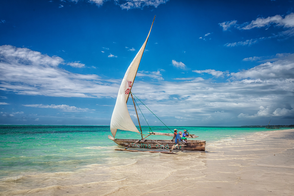 Zanzibar dhow od Jeffrey C. Sink