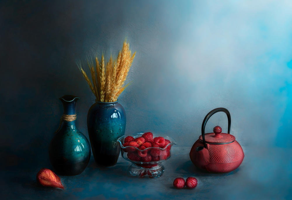 Red and blue od Jie Fischer