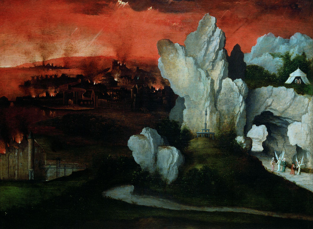 Landscape with the Destruction of Sodom and Gomorrah od Joachim Patinir