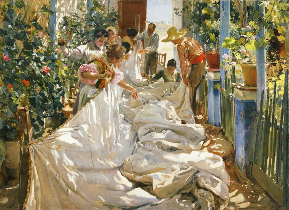 plátaní plachet od Joaquin Sorolla