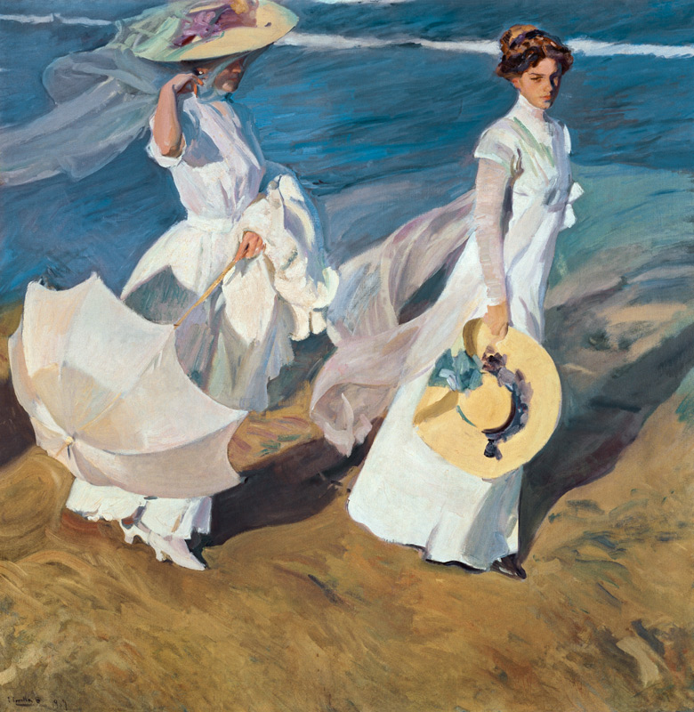 Paseo a orillas del mar od Joaquin Sorolla