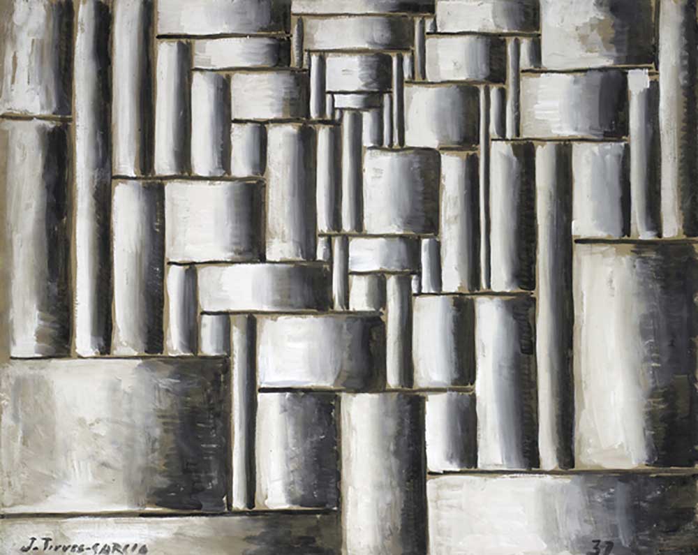 Composición abstracta tubular, 1937 od Joaquin Torres-Garcia