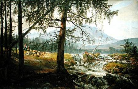 Northern Landscape od Johan Christian Clausen Dahl