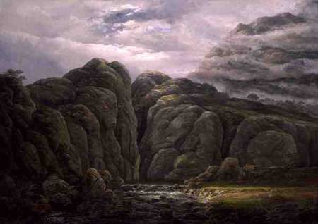 Norwegian Mountain Landscape od Johan Christian Clausen Dahl