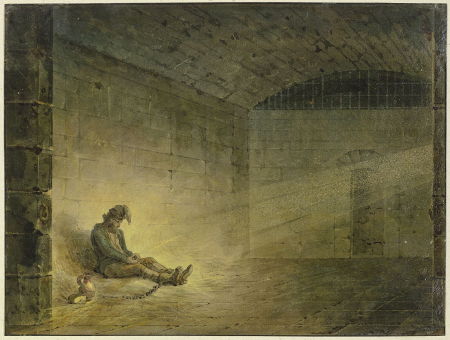 Man in prison od Johann Adam Ackermann