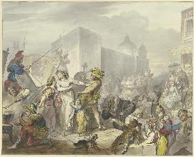 Roman carnival scene