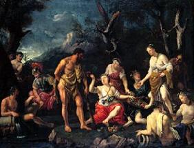 Hercules in the garden of the Hespiriden