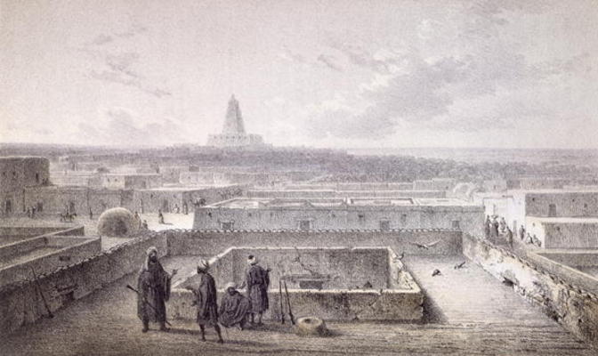 The North Side of Timbuktoo, from 'Les Voyages en Afrique' by Heinrich Barth published in 1857, (col od Johann Martin Bernatz