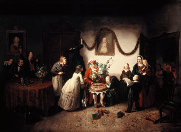 The eightieth birthday od Johann Peter Hasenclever