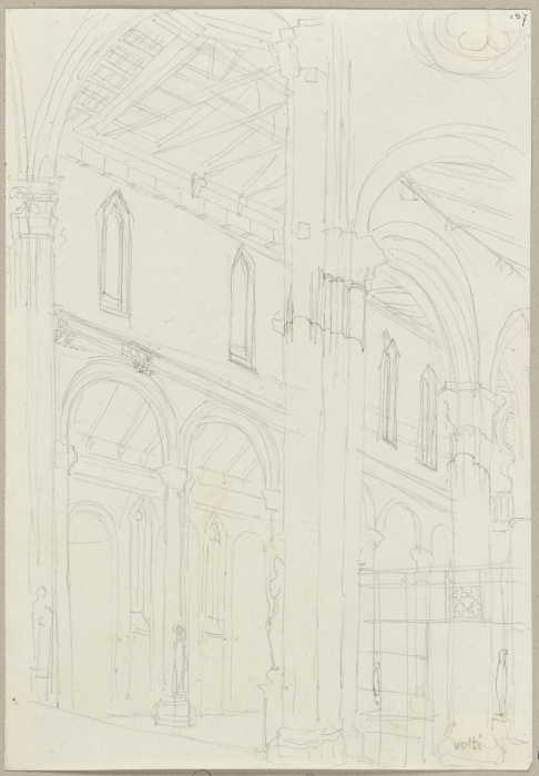 Detailansicht des Doms zu Orvieto od Johann Ramboux