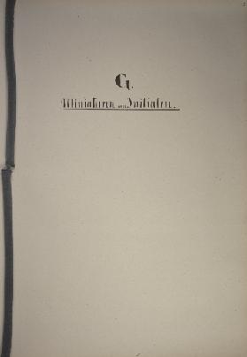 Klebebände, Band 2, Seite 97, G. Miniaturen und Initialen