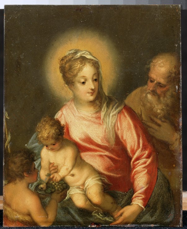 The Holy Family with John the Baptist od Johann Rottenhammer