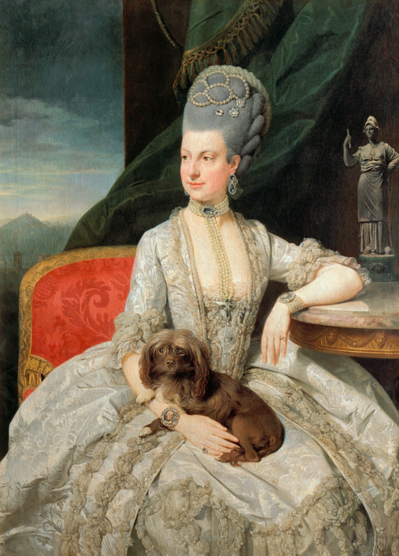 Marie Christine, Erzherzogin (Tochter von Franz Stephan I. und der Maria Theresia), Statthalterin de od Johann Zoffany