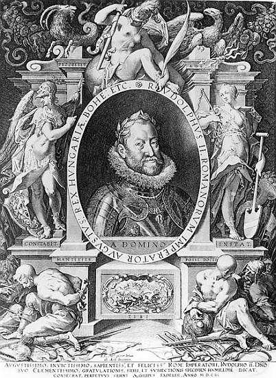 Portrait of Rudolph II (1576-1612) od Johannes Hausser von Ach
