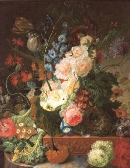 Still Life of Flowers od Johannes Hendrick Fredriks