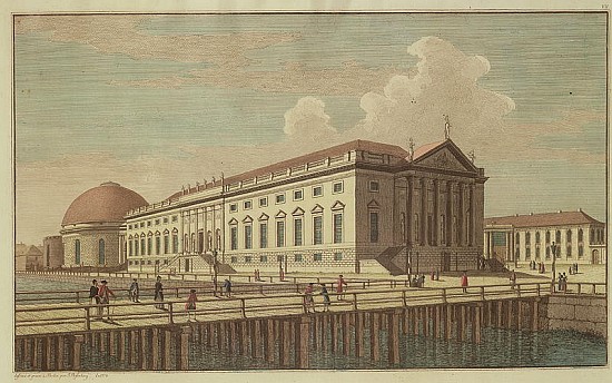 View of the Opera House in Berlin od Johann Georg Rosenberg