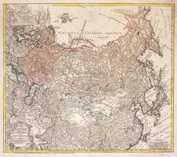 Map of Russia od Johann Matthias Has