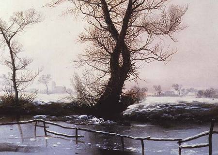 The Frozen Pool od John Berney Ladbrooke