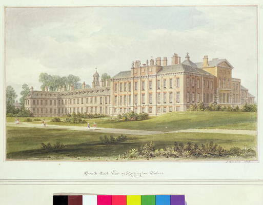 South East View of Kensington Palace, 1826 (w/c on paper) od John Buckler
