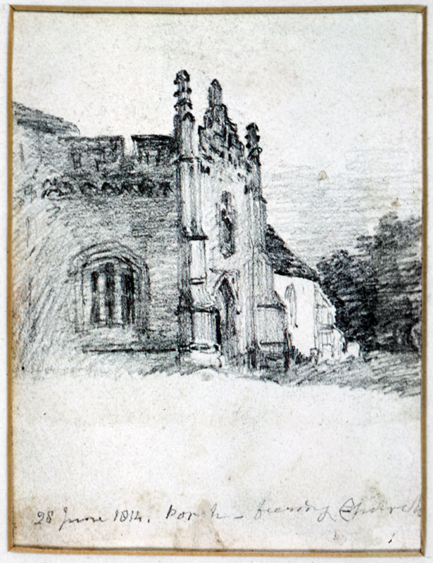 Porch of Feering Church, 28th June od John Constable