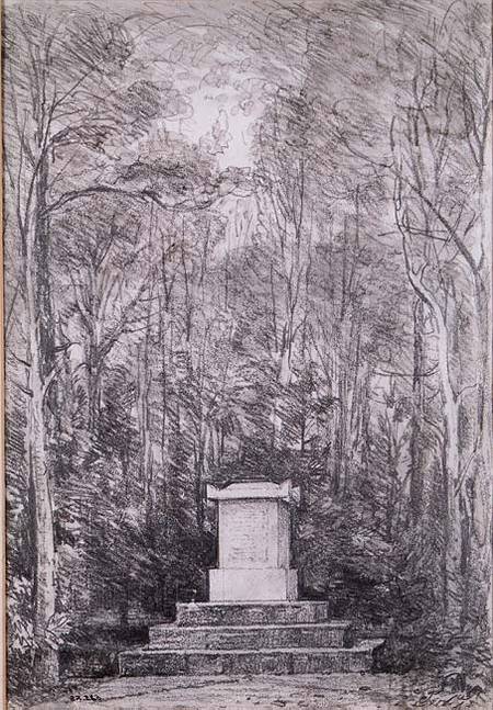 Cenotaph to Sir Joshua Reynolds at Coleorton Hall, Leicestershire od John Constable
