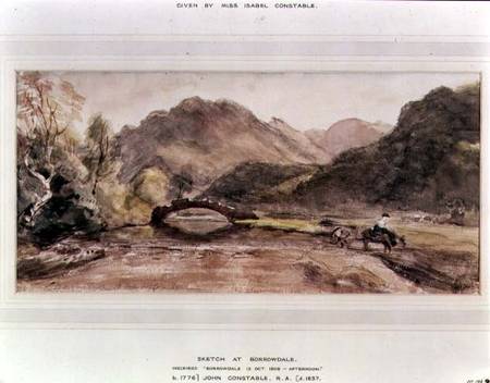 Sketch of Borrowdale, 1806, Afternoon od John Constable
