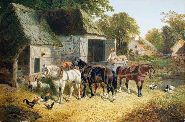Horses in Harness od John Frederick Herring d.J.