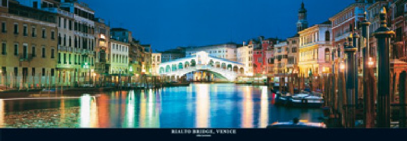Obraz: John Lawrence - Rialto Bridge, Venice