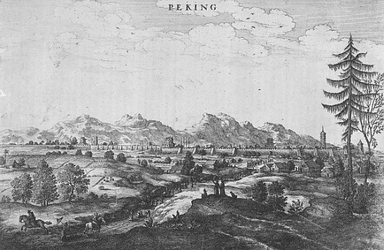 Peking, an illustration from Jan Nieuhof''s ''An Embassy to China'', published 1665 od John Ogilby