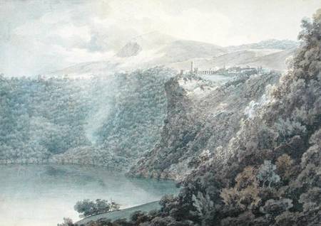 The Lake and Town of Nemi od John Robert Cozens