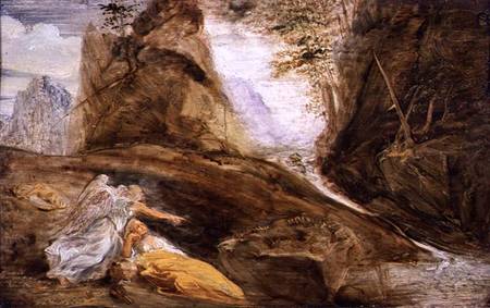 The Angel Showing Hagar the Stream od John Runciman