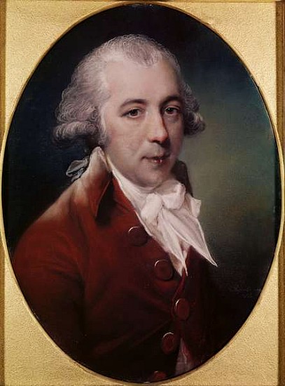 Portrait of Richard Brinsley Sheridan (1751-1816) 1788 (pastel on grey paper) od John Russell