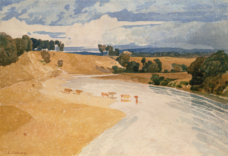 On the Tees at Rockcliffe od John Sell Cotman